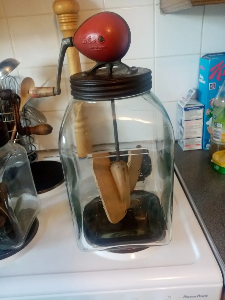 2 vintage Butter churns etc. - Image 3