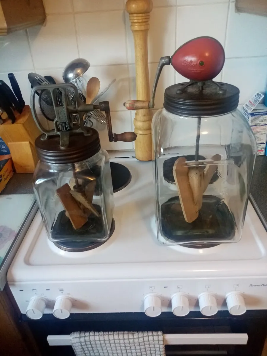 2 vintage Butter churns etc. - Image 1