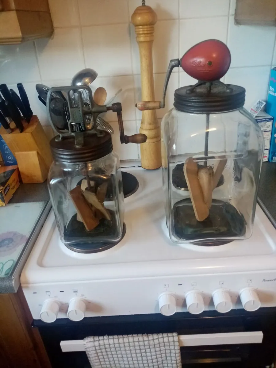 2 vintage Butter churns etc. - Image 4