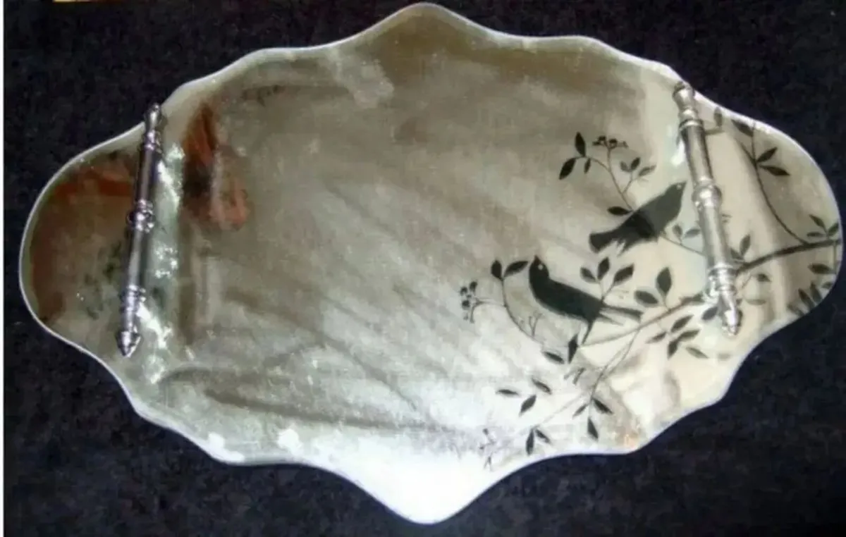 Vintage Harrods Glass Cocktail Tray - Image 4