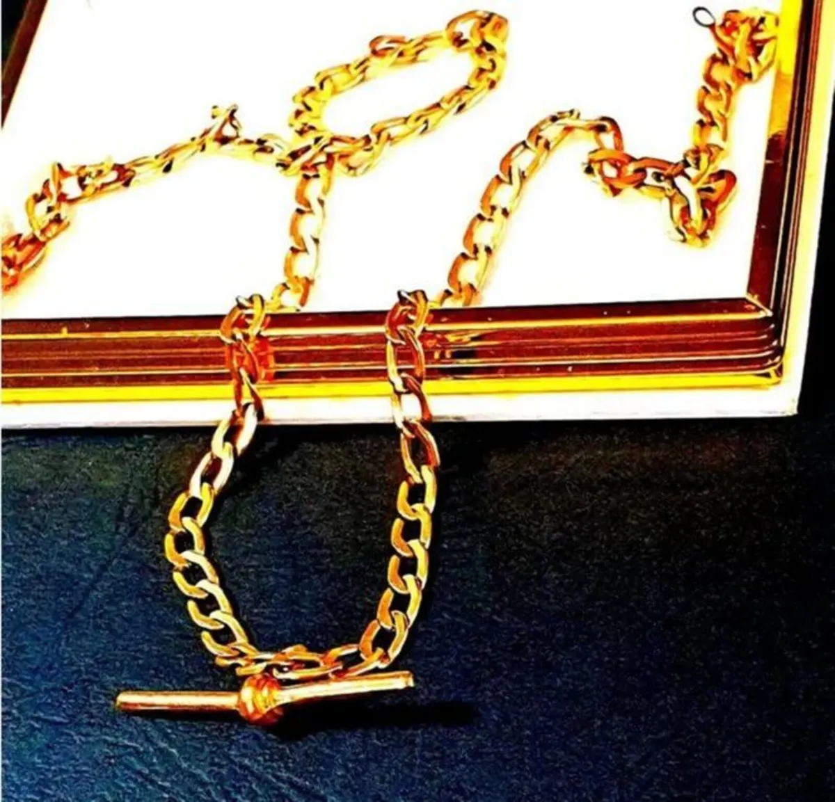 Vintage 9ct Gold Albert Chain - Image 2