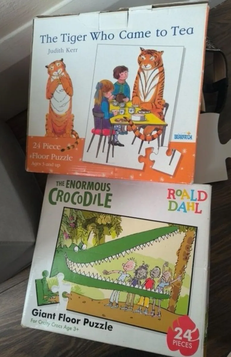 Floor Puzzles - The Tiger Who Came To Tea & The En