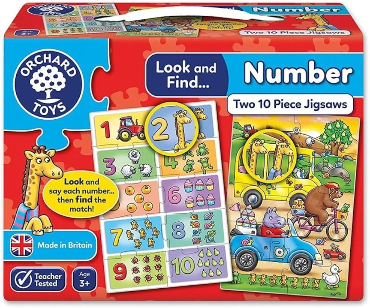 Orchard Toys Look and Find Jigsaw – Number - Image 1
