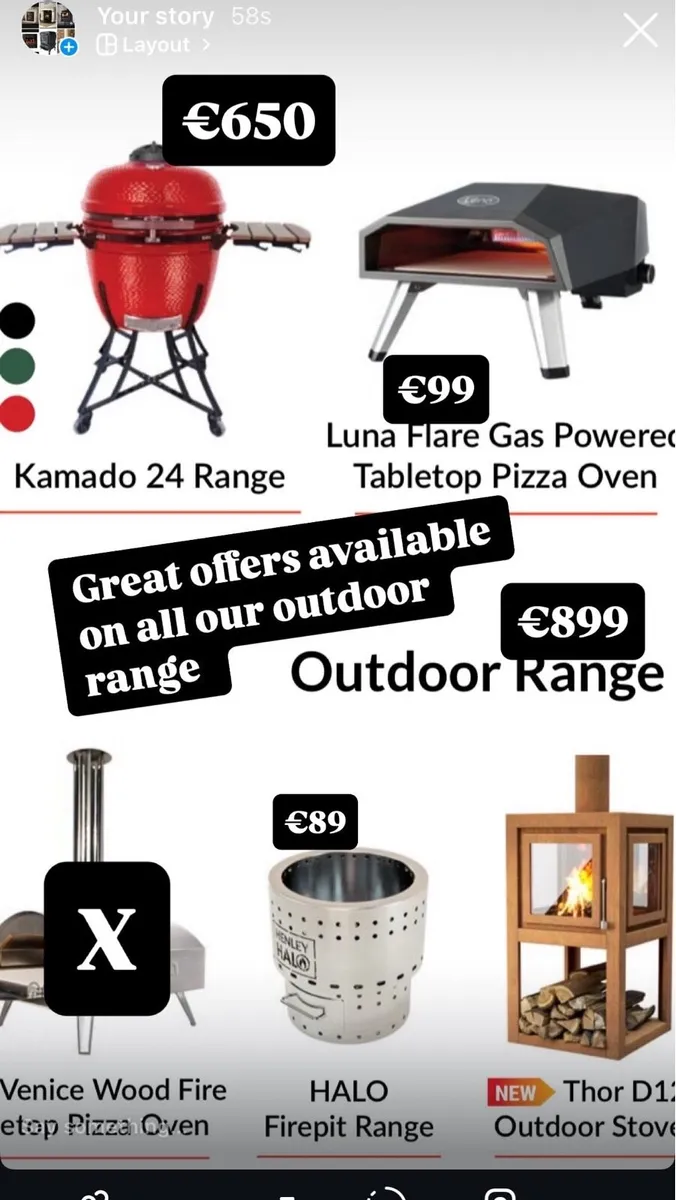 Outdoor range barbecues, ovens, firepits - Image 1