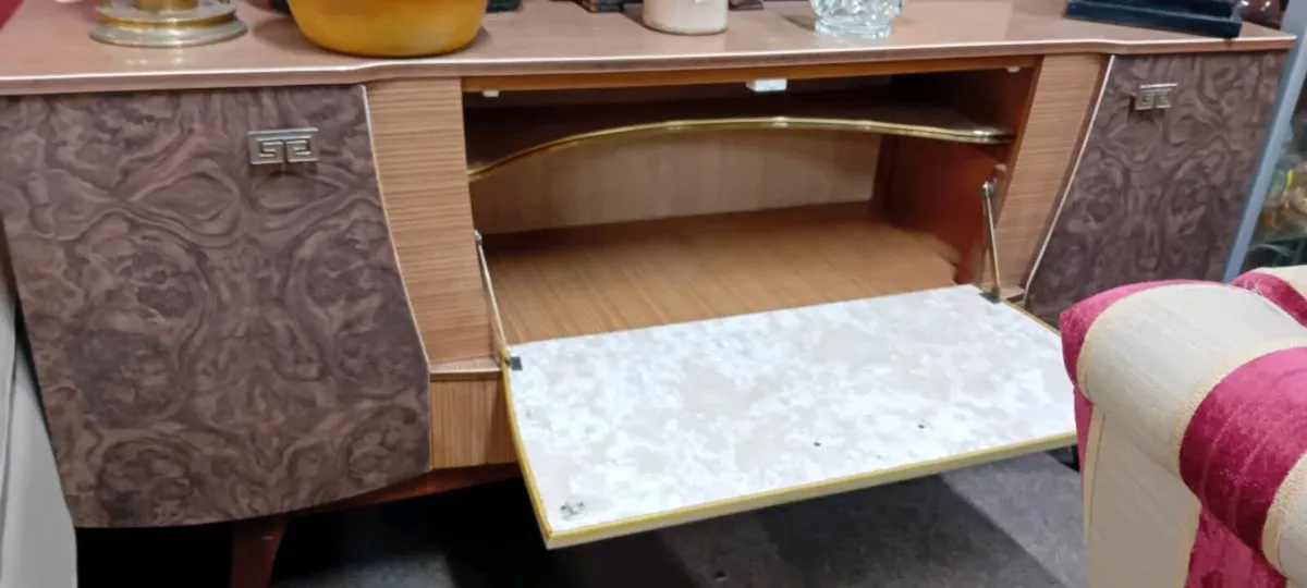 Mid Century Walnut Veneer Sideboard - Image 2