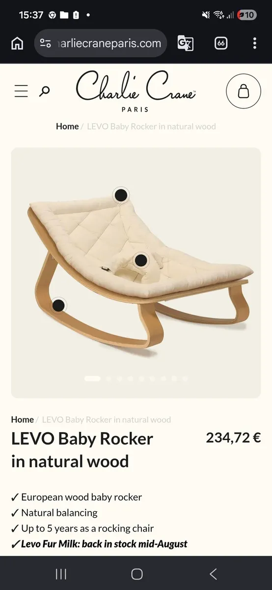 Charlie. Crane Baby Rocker - Image 1