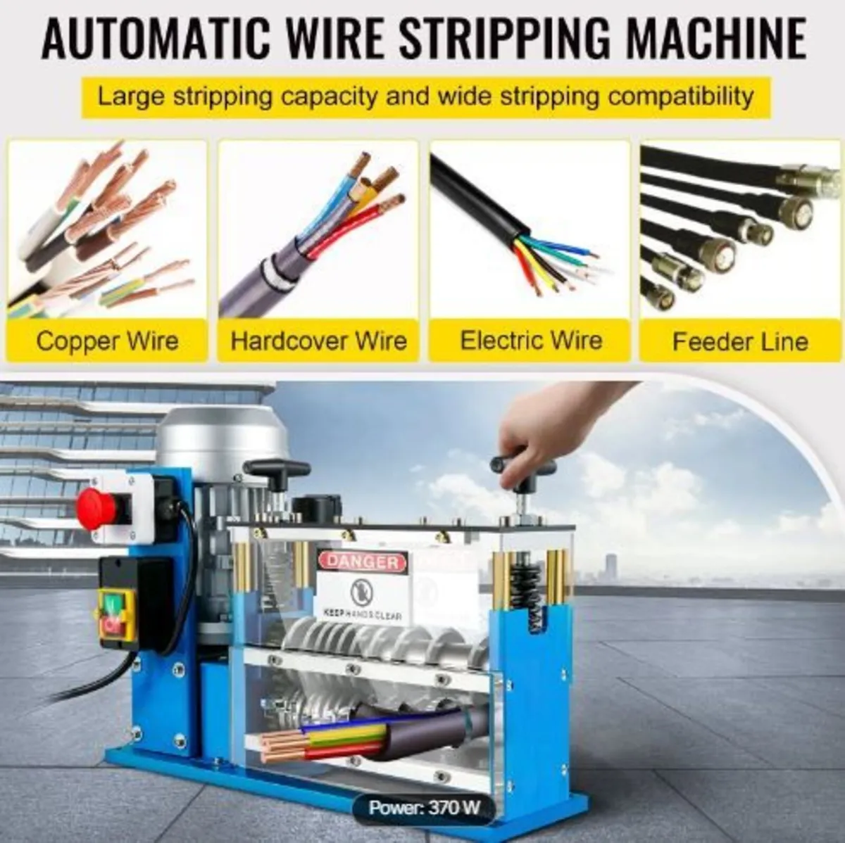 Electric Wire Stripping Machine, 1.5-38 mm - Image 3