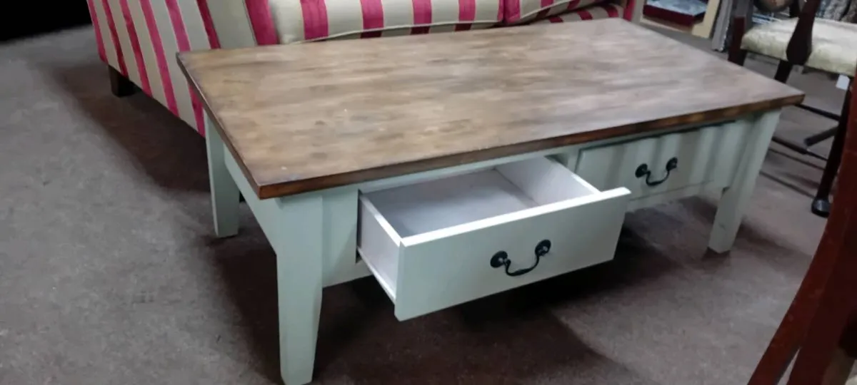 Large Modern Coffee Table With Drawers - Image 1
