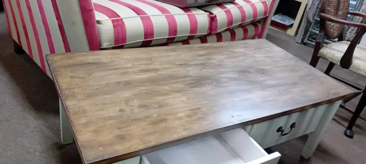 Large Modern Coffee Table With Drawers - Image 2