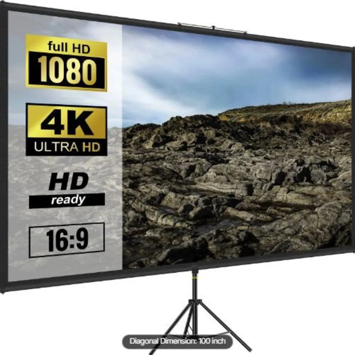 Tripod Projector Screen with Stand 100inch - Image 3