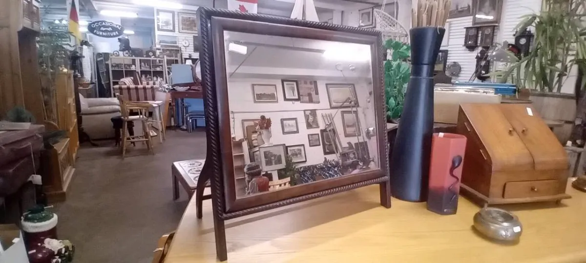 Decorative Mahogany Dressing Table Mirror - Image 1