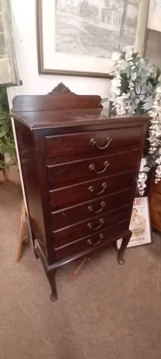 Mahogany Music Cabinet - Image 1