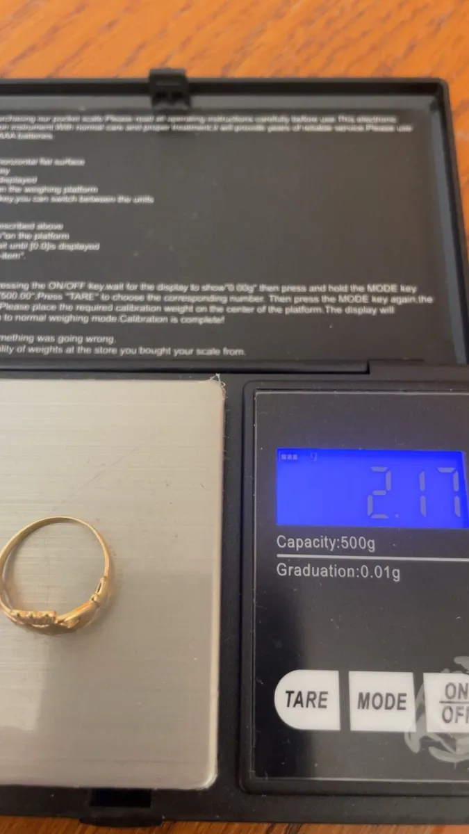 Gold irish claddagh ring - Image 2