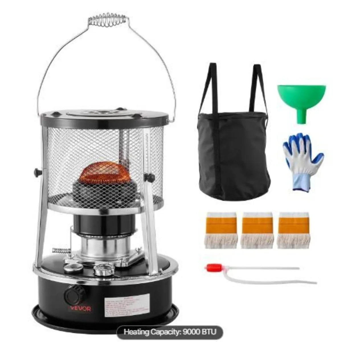 9000 BTU Portable Kerosene Heater & Stove - Image 4