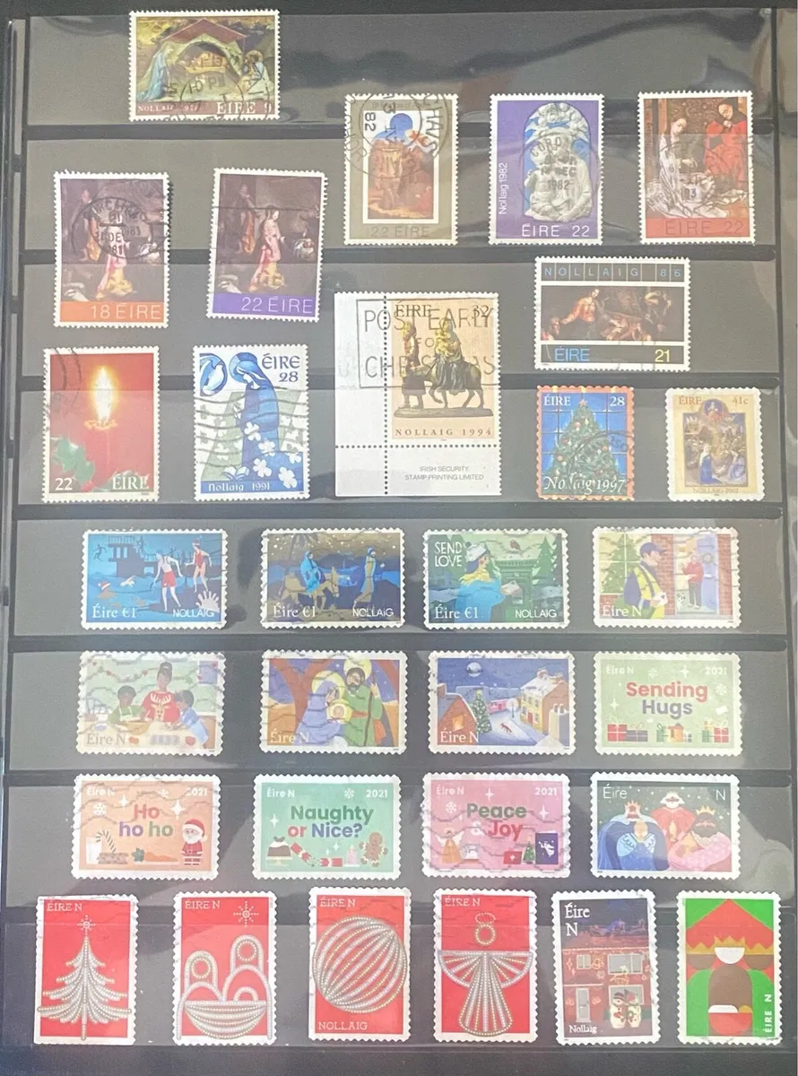 Ireland Xmas stamp lot - Image 1