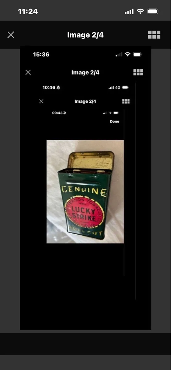 Vintage Lucky Stroke Metal Box - Image 2