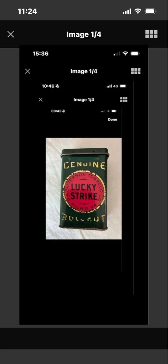 Vintage Lucky Stroke Metal Box - Image 1