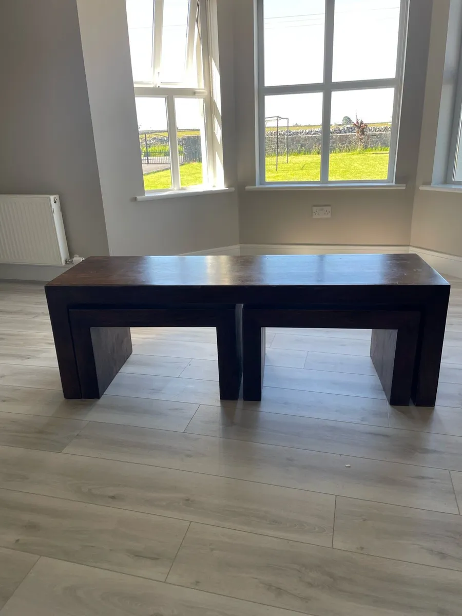 Teak Coffee Table Set - Image 1