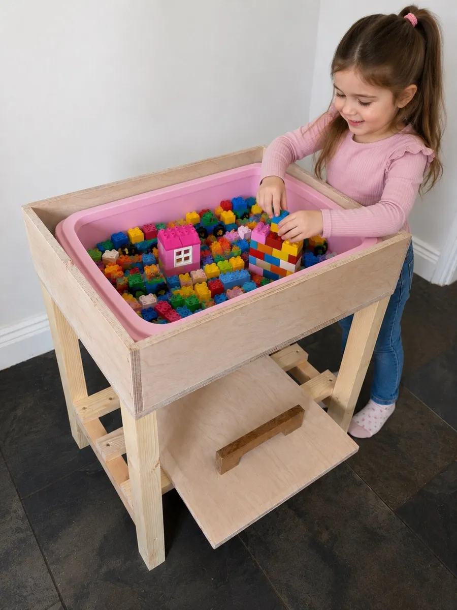 3 in 1 playtable - sand/water/lego table - Image 2
