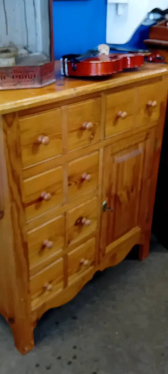 Small Solid Pine Sideboard With Drawers - Image 2