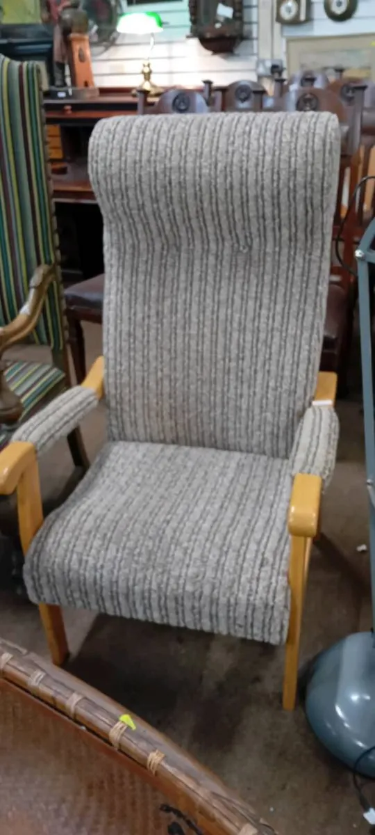 Ex Display Velour Fabric Armchair