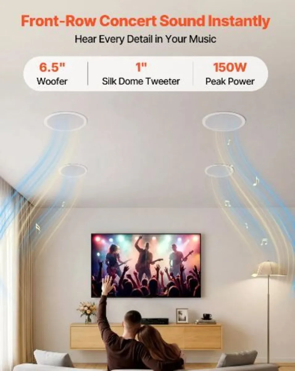Bluetooth Ceiling Speakers - Image 2
