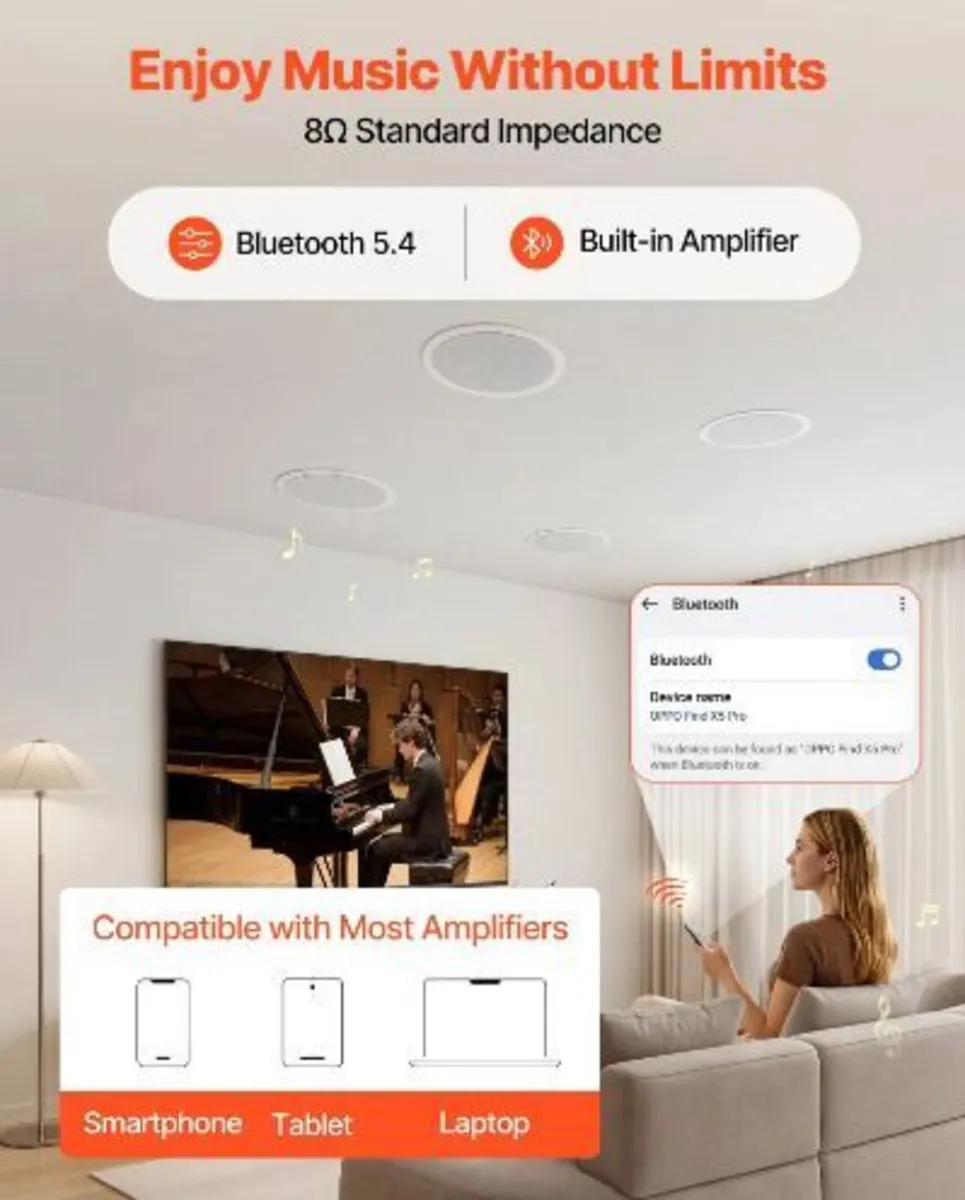 Bluetooth Ceiling Speakers - Image 4