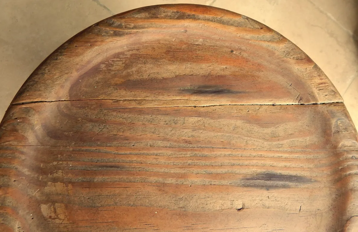 Vintage Traditional Oak Stool - Image 4
