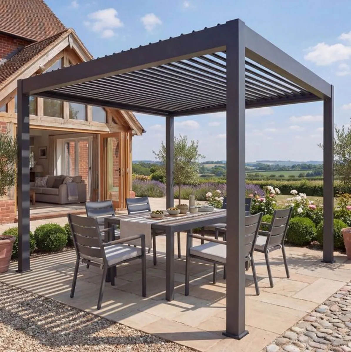 3m x 3m Aluminium Pergola - Image 1