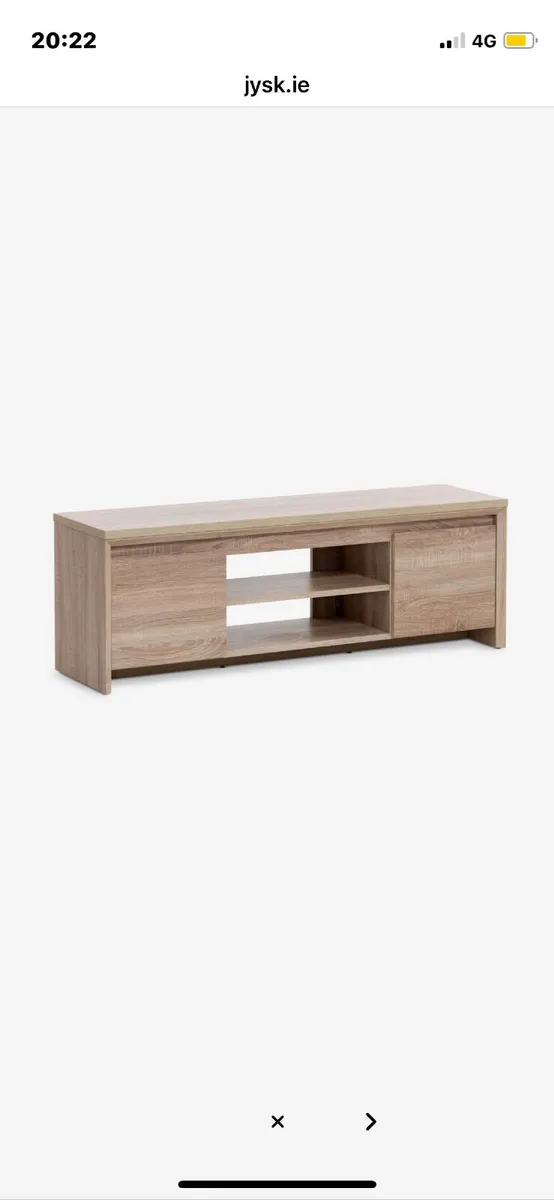 2 doors light oak colour TV cabinet - Image 1