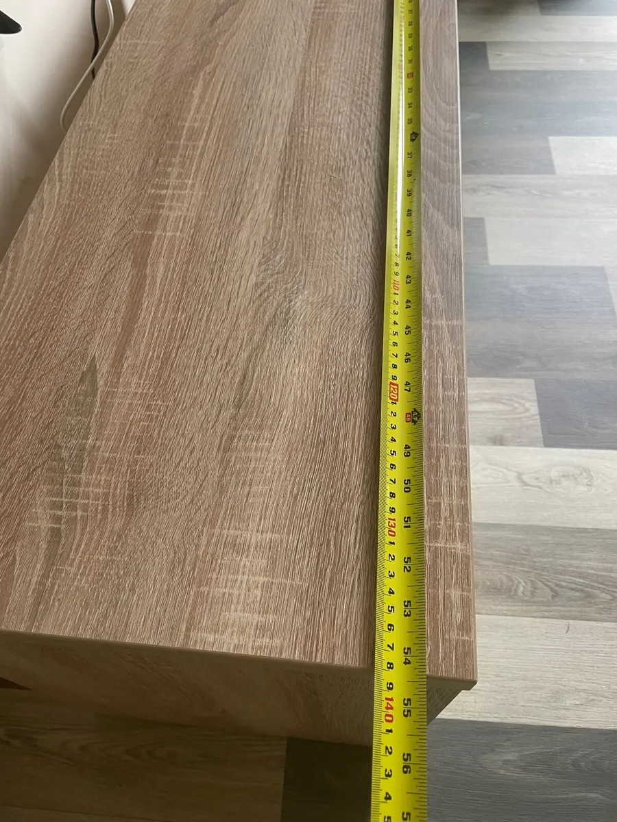 2 doors light oak colour TV cabinet - Image 4