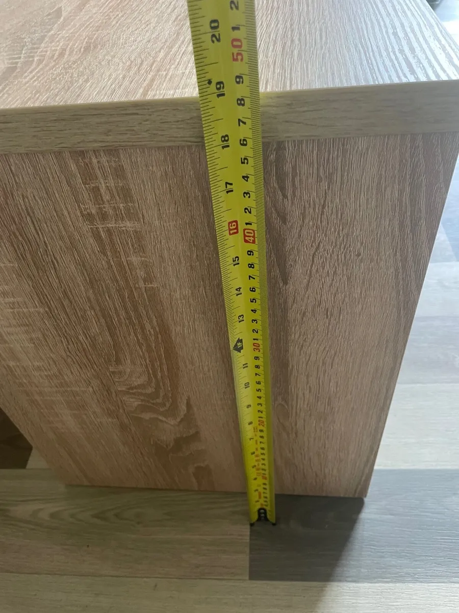 2 doors light oak colour TV cabinet - Image 3