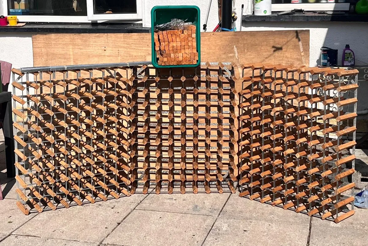 3 wine cage holders