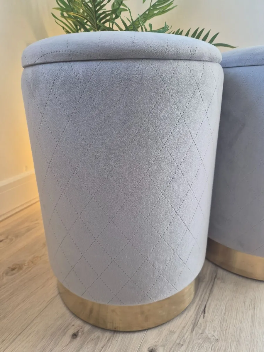 Pair of gorgeous storage stools - Image 3