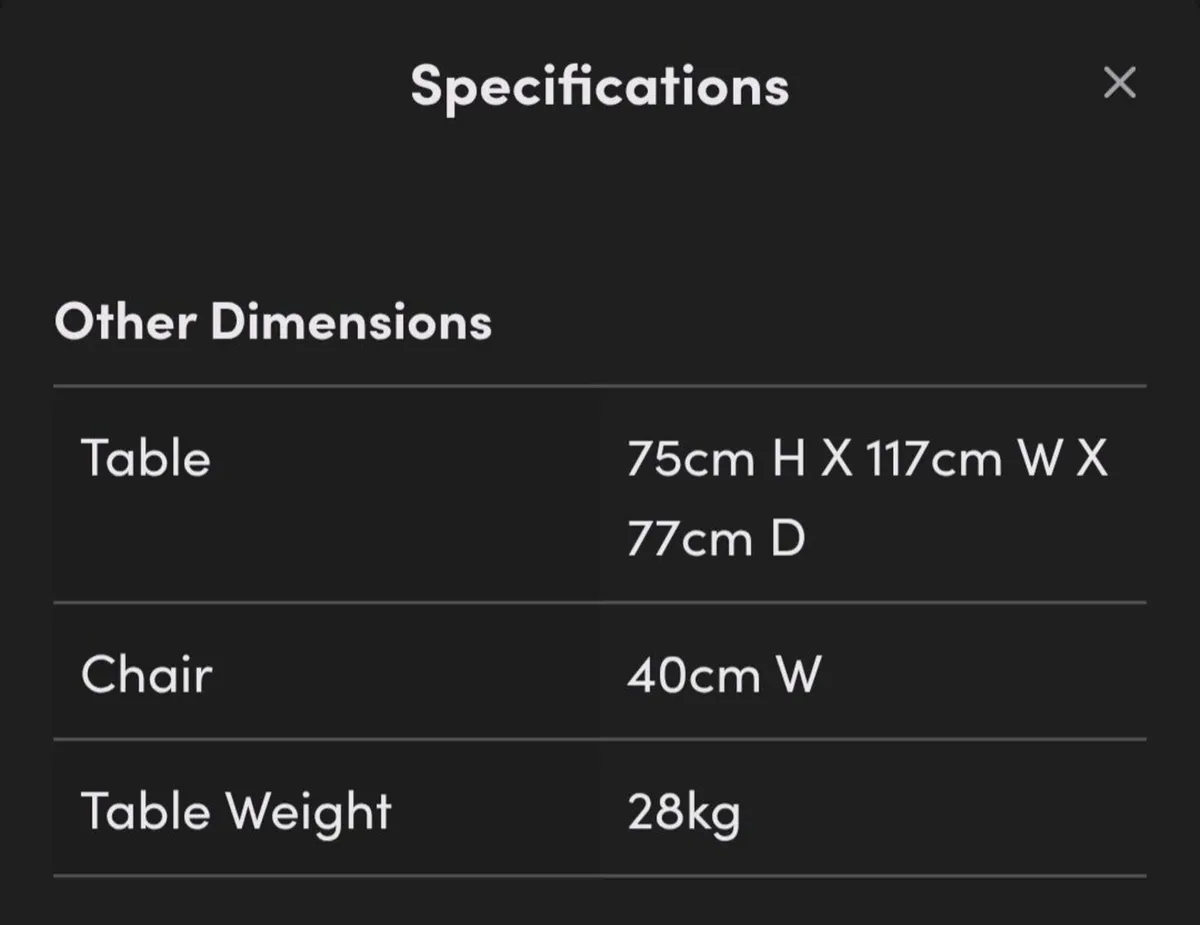 Dining Table Set with Benches & 2 Chairs - Image 3