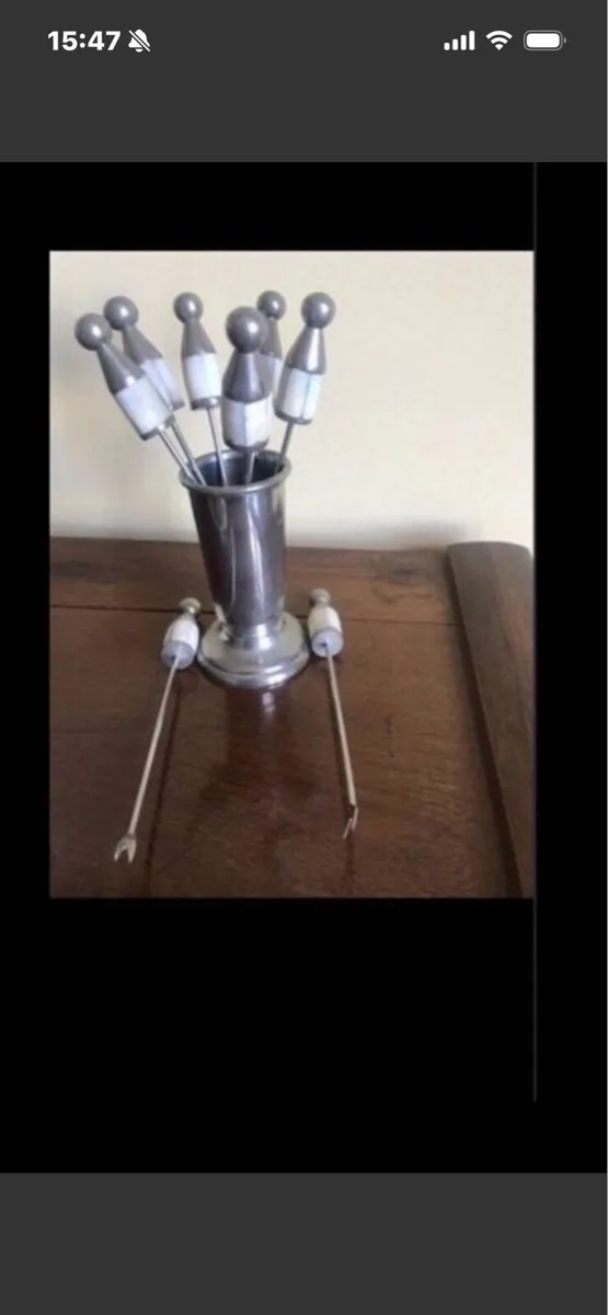 Mother of Pearl Snack Fork Set - Image 2