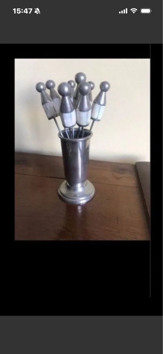 Mother of Pearl Snack Fork Set - Image 1