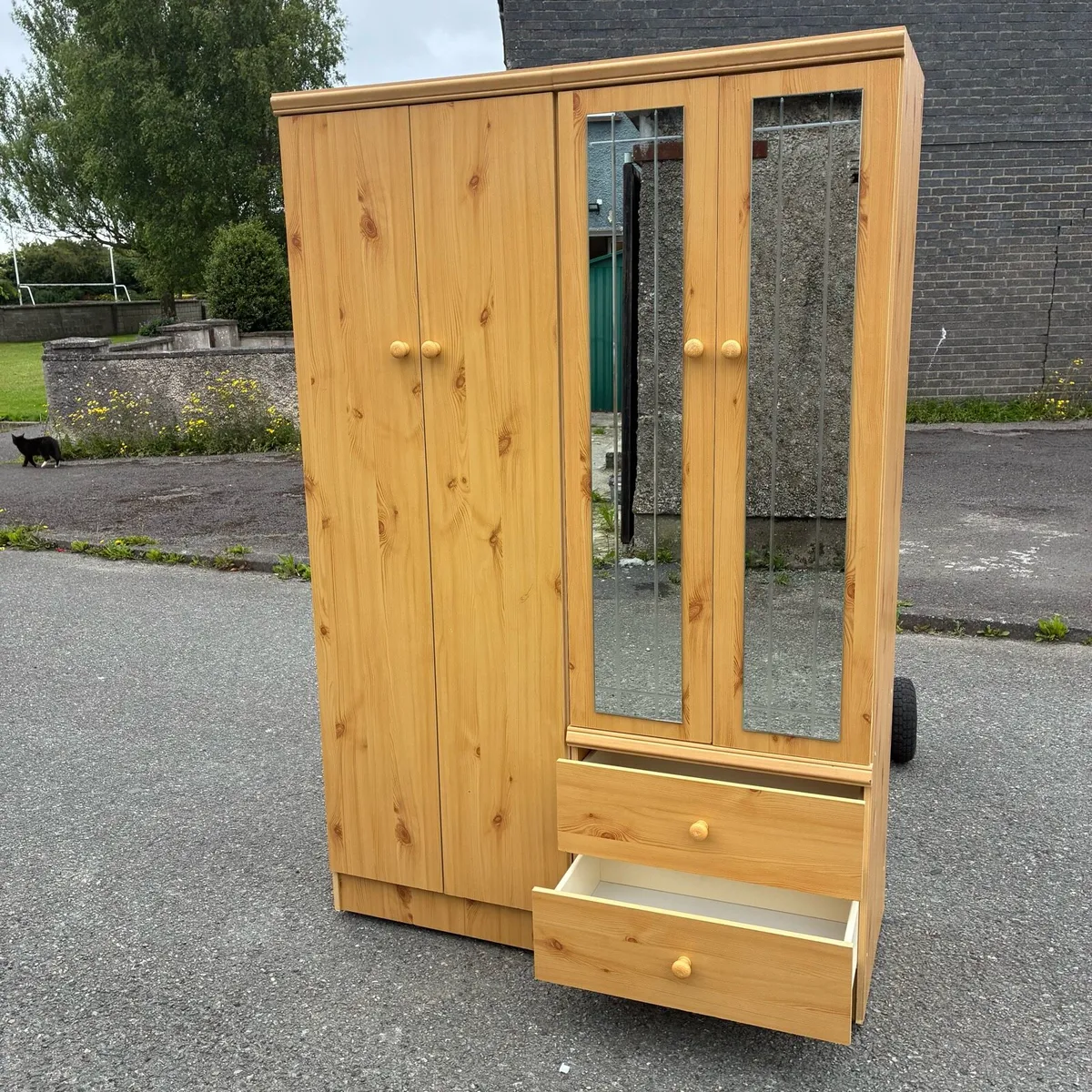 Two Pine Wardrobes €80 & €70 each or €130 for both - Image 4