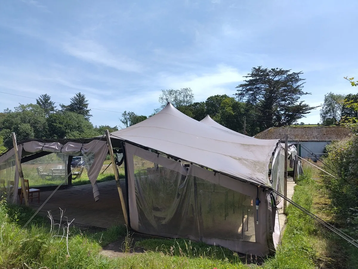 BILD Stretch Tent 10m x15m 3 years old walls+floor - Image 2