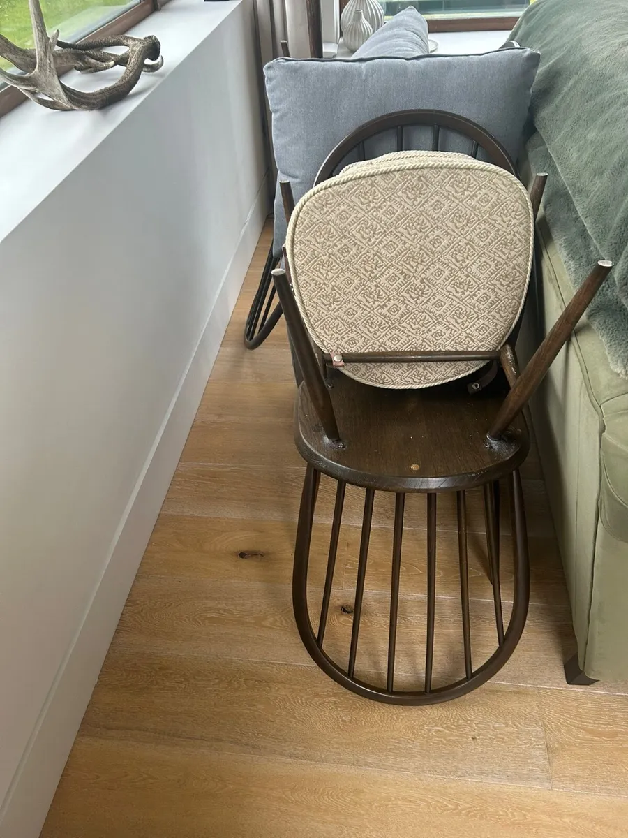 4 x Ercol Windsor Dining Chairs - Image 3