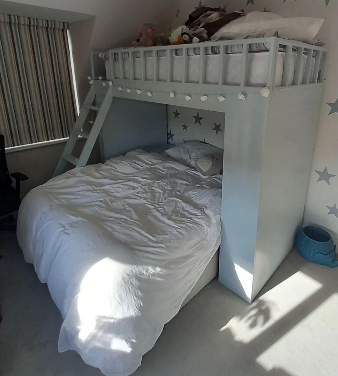 Stylish light blue bunk bed, Cabinteely D18 - Image 1