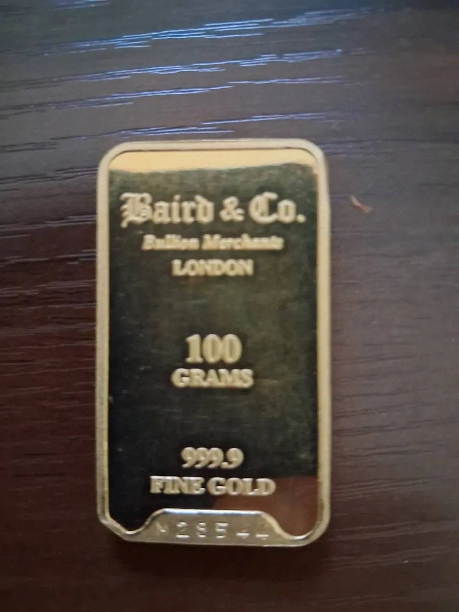 100g bar and Philharmonic coins - Image 2