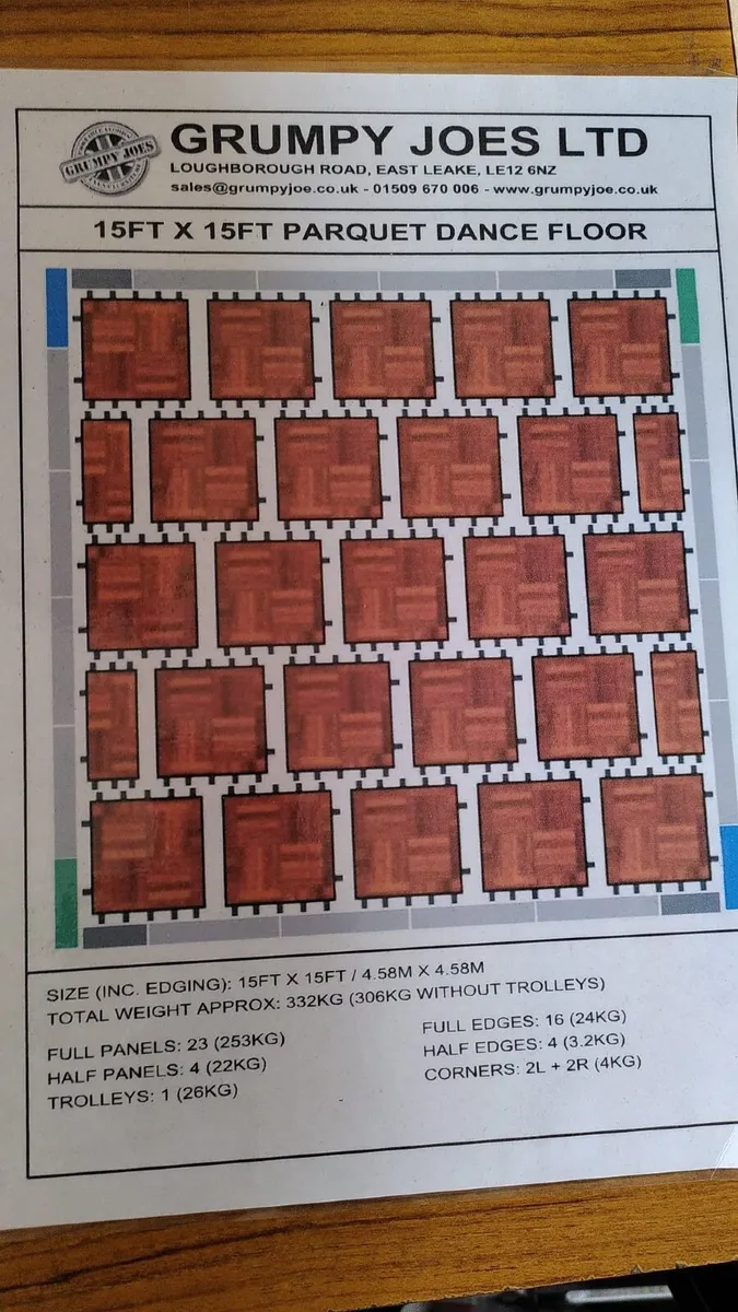 Demountable Parquet Dance Floor - Image 1