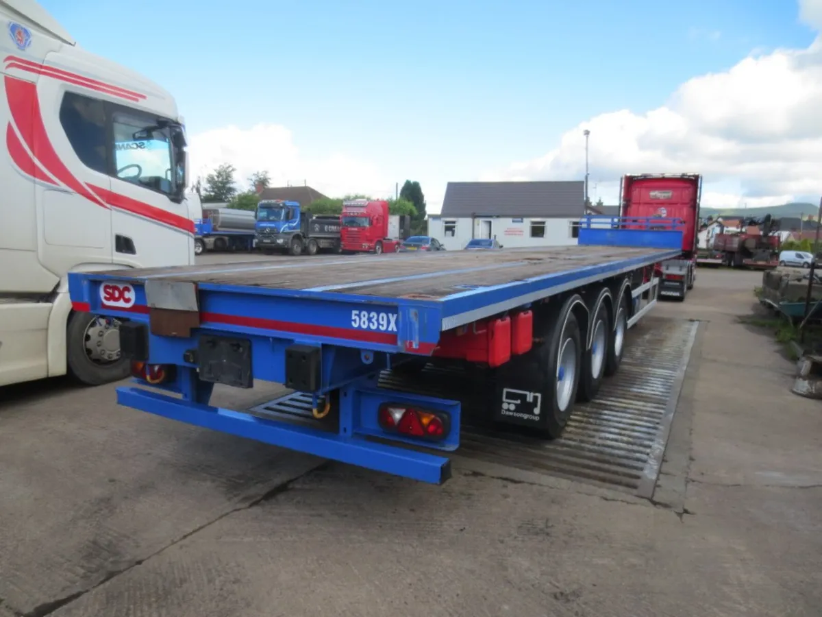 2019 SDC tri-axle PSK flat Trailer - Image 3