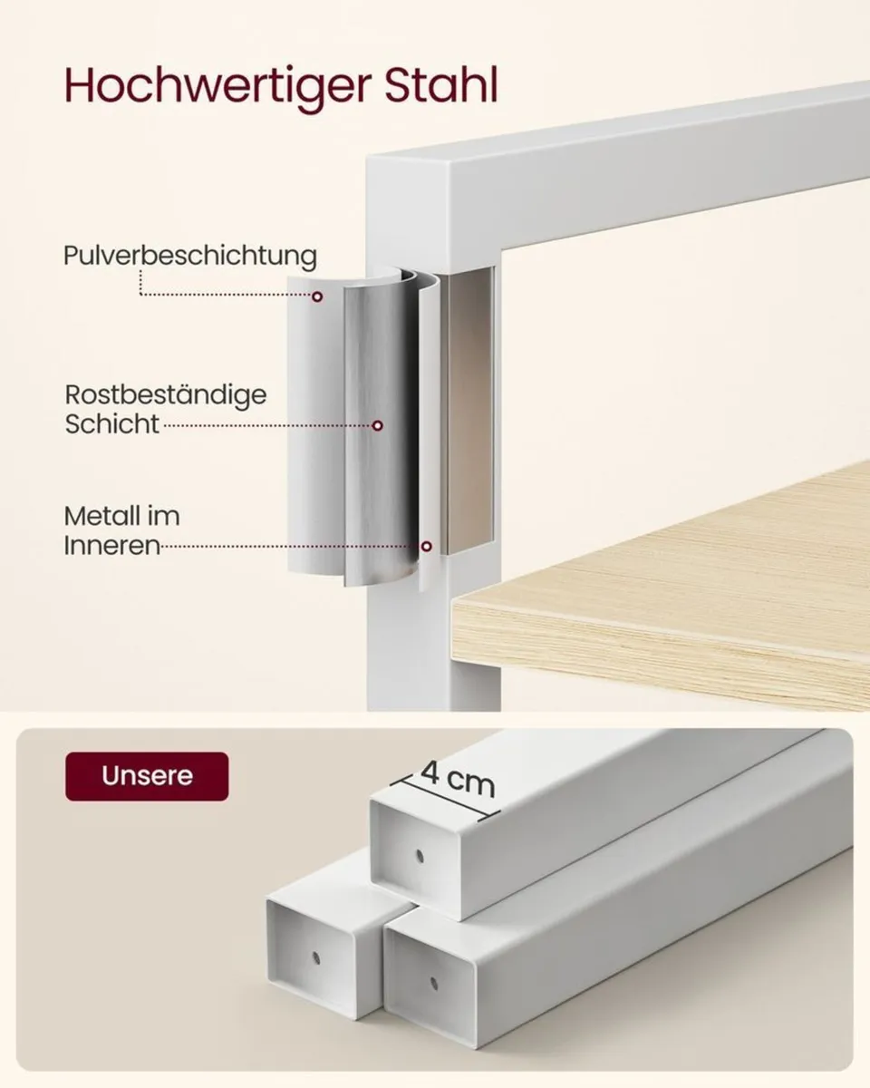6-Tier Narrow Bookcase - Image 4