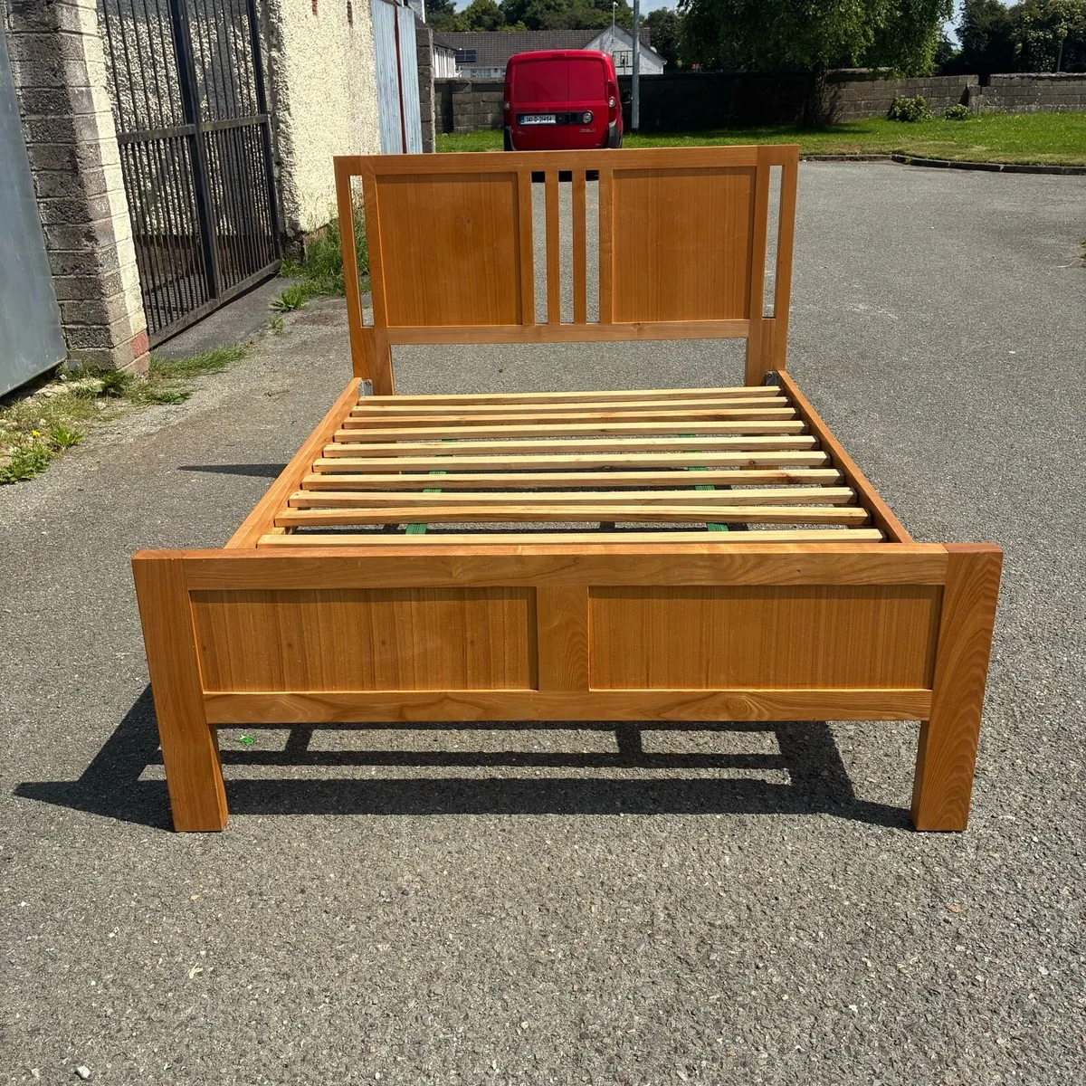 Solid oak Double Bed Frame - Image 1