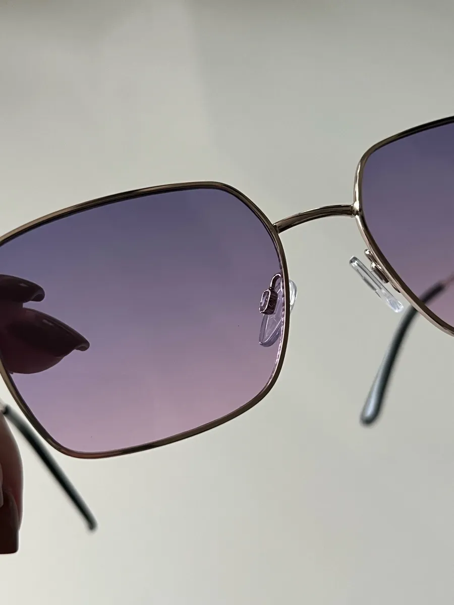 Purple Tinted Retro Sunglasses - Image 4