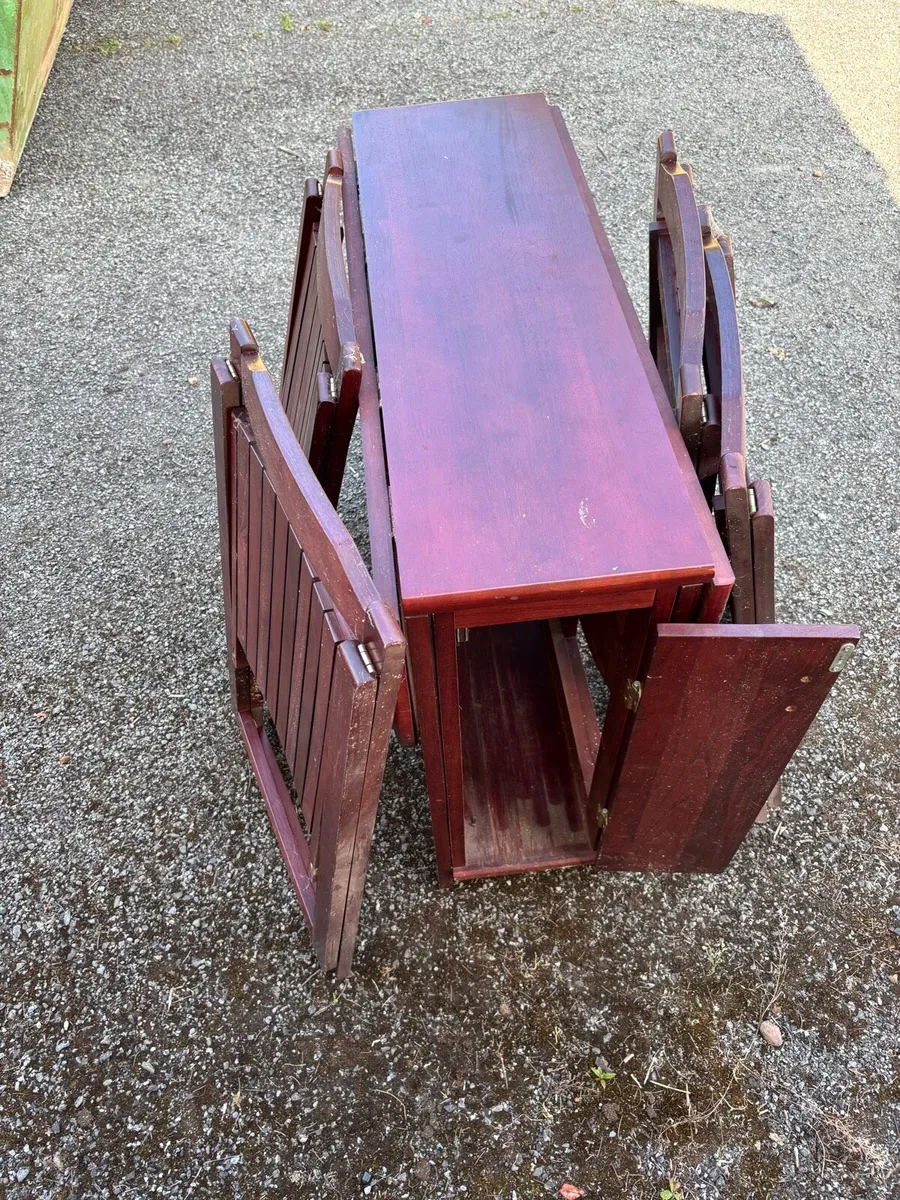FREE Diner table and chairs, folds away - Image 3