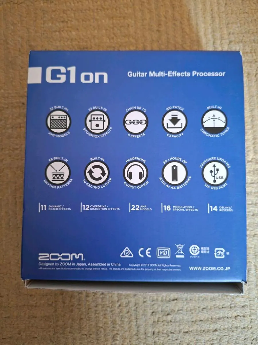 Zoom G1 Guitar Multi Effects Processor - Image 3