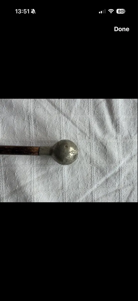 WW1 Royal Irish Rifles Officer's Swagger Stick. - Image 4